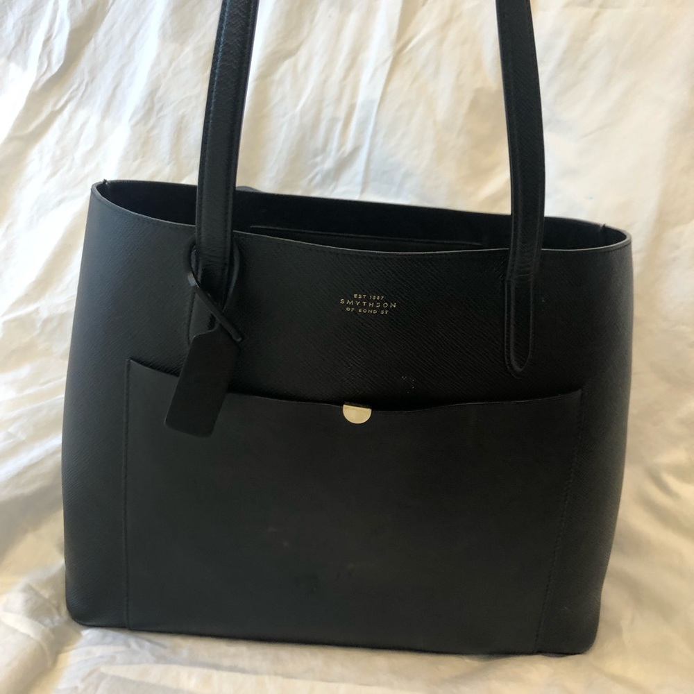 Smythson Panama Tote Bag - Black